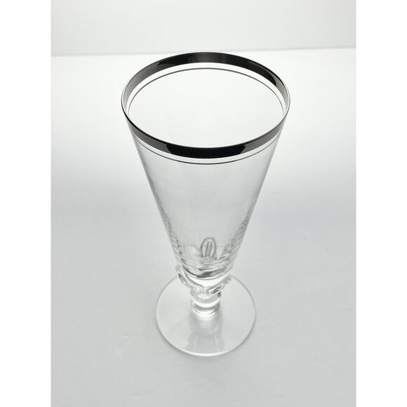 1950s Tiffin-Franciscan “Wedding Day” Set of 6 Iced Tea Glasses 7 1/2” 12oz - Picture 4 of 5